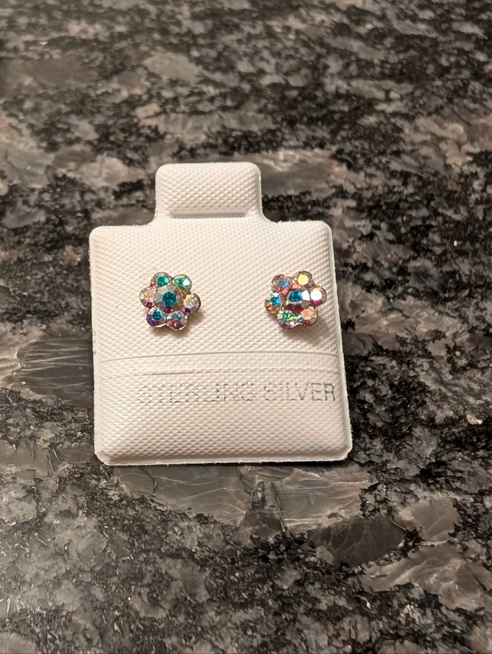 Sterling Silver Flower Stud Earrings